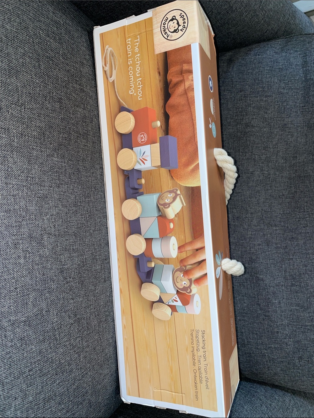 Speedy Monkey Stacking Train Toy